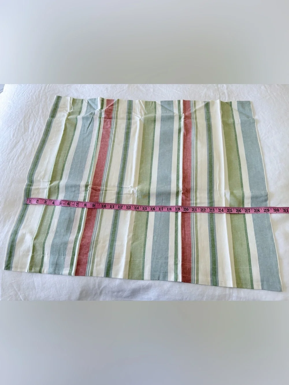 Pottery Barn | Set Of 2 Darien Striped Linen Blend Standard Pillow Shams NWT